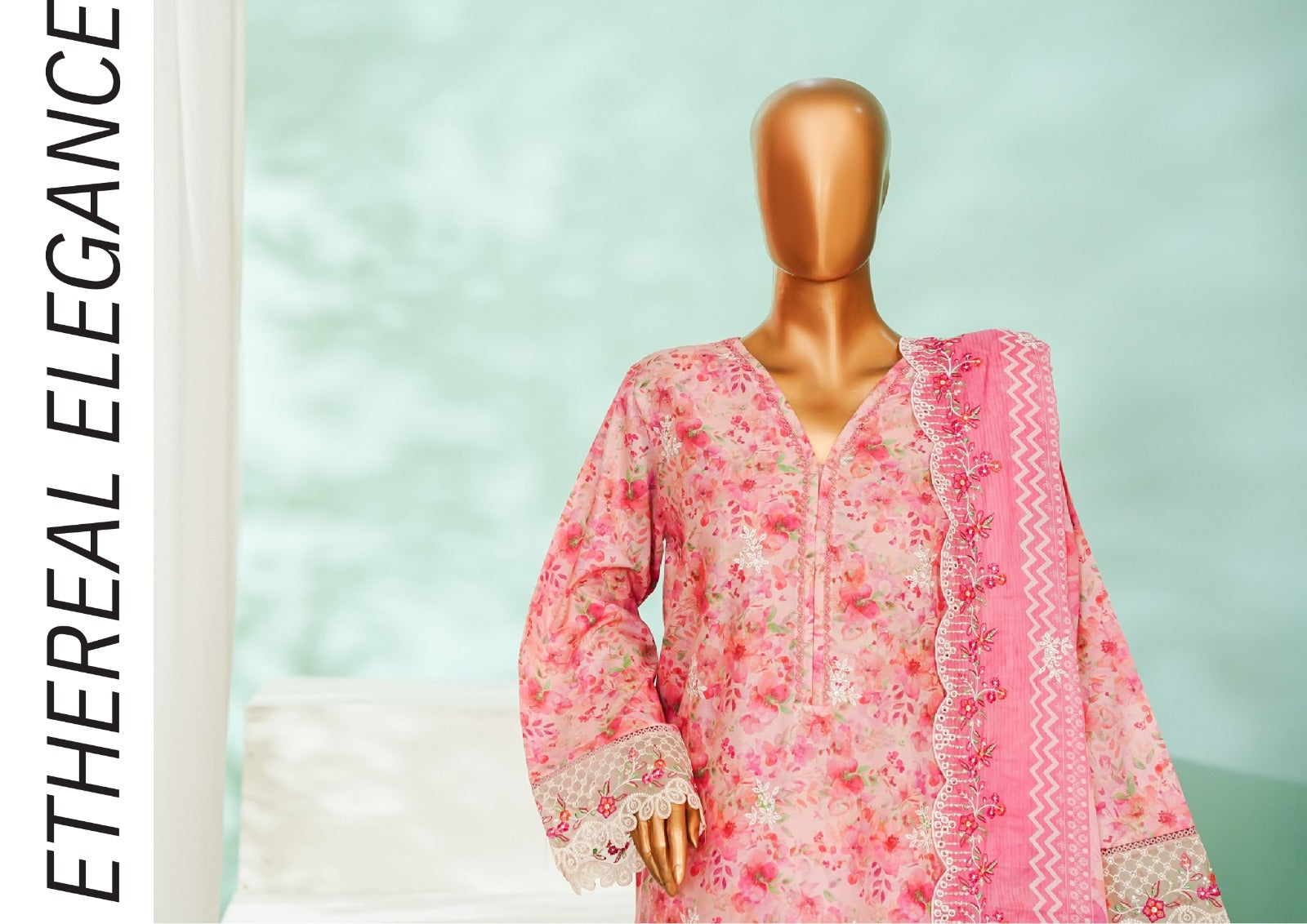 Bin Saeed | Stitched 3 Pc LaserKari Collection