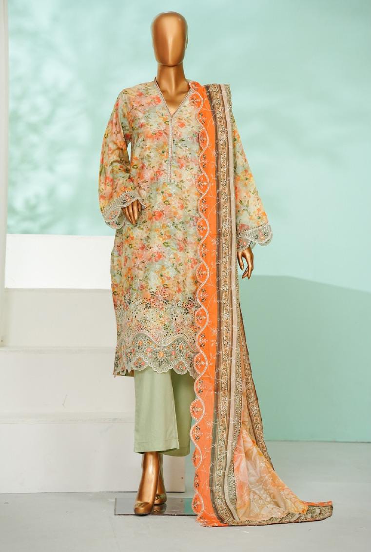 Bin Saeed | Stitched 3 Pc LaserKari Collection