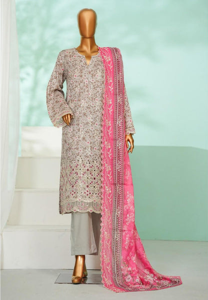 Bin Saeed  | Stitch 3 Pc Luxury Applique Kari & Laserkari Embroidered Lawn  Collection