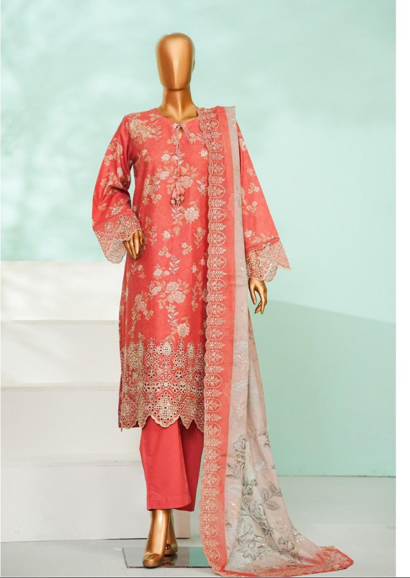 Bin Saeed  | Stitch 3 Pc Luxury Applique Kari & Laserkari Embroidered Lawn  Collection