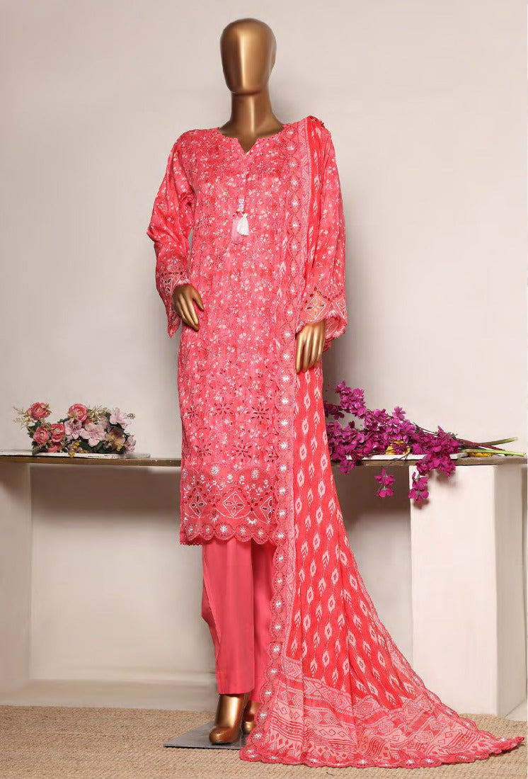 Riwayat | Stitch 3 PC Premium Embroidered Lawn Collection