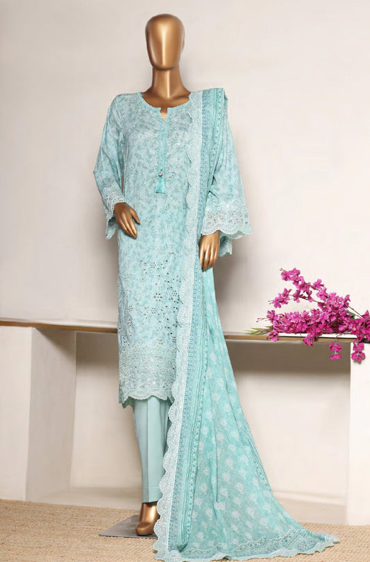 Riwayat | Stitch 3 PC Premium Embroidered Lawn Collection