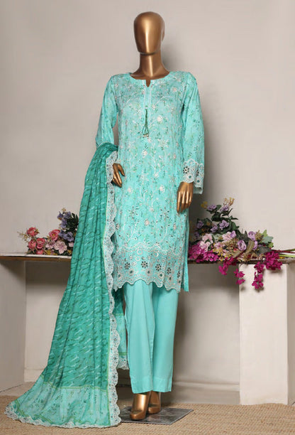 Riwayat | Stitch 3 PC Premium Embroidered Lawn Collection