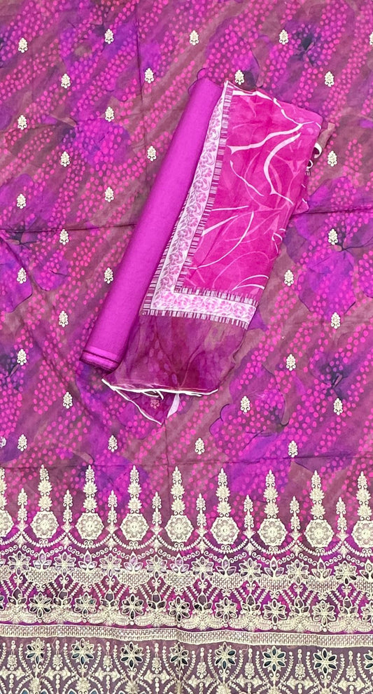 Riwayat | Unstitched 3pc Embroidered Lawn Collection - BarerahFabrics