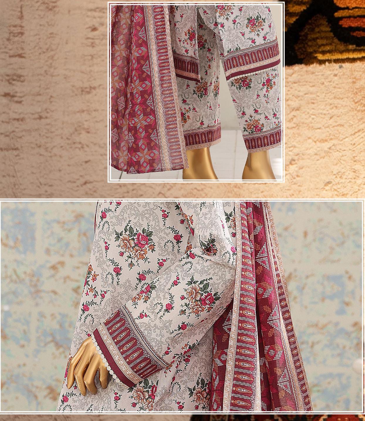HZ | Unstitch 3 Pc Airjet Printed Lawn Collection