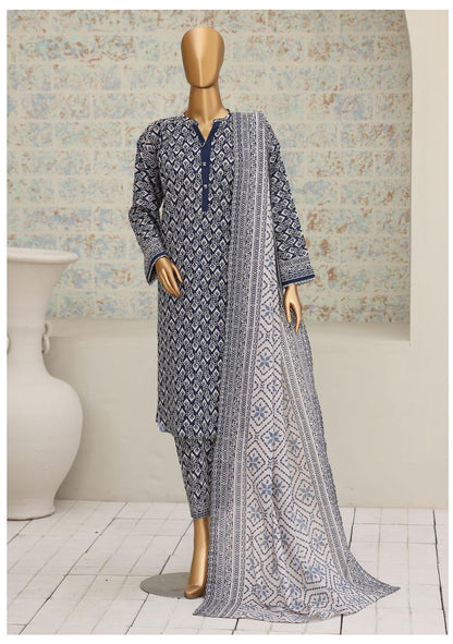 HZ | Unstitch 3 Pc Airjet Printed Lawn Collection