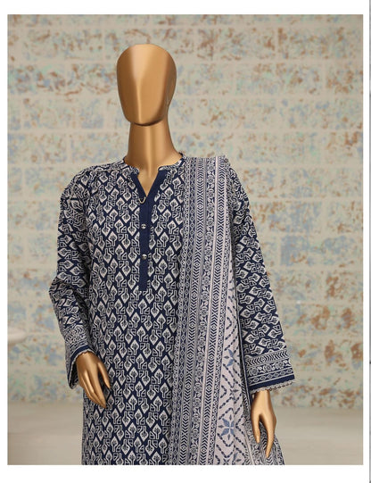 HZ | Unstitch 3 Pc Airjet Printed Lawn Collection