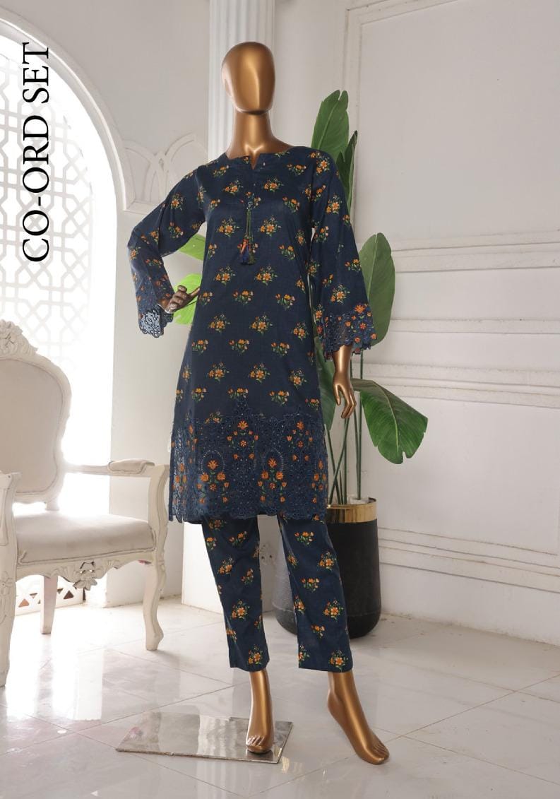 Riwayat | Stitch 2 PC Embroidered Laser Cut Work Collection