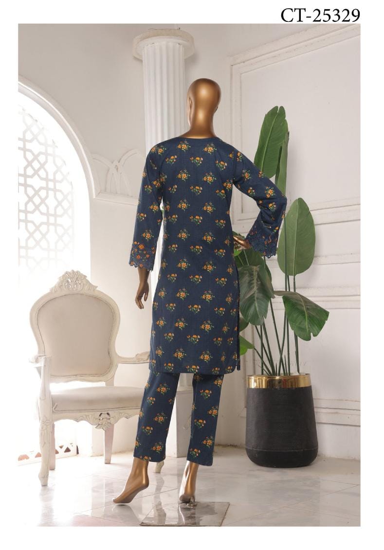 Riwayat | Stitch 2 PC Embroidered Laser Cut Work Collection