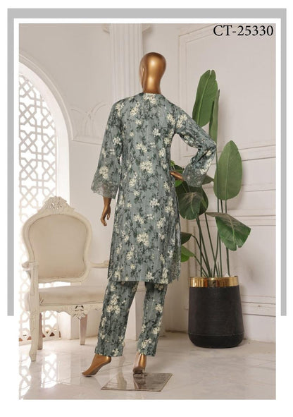 Riwayat | Stitch 2 PC Embroidered Laser Cut Work Collection