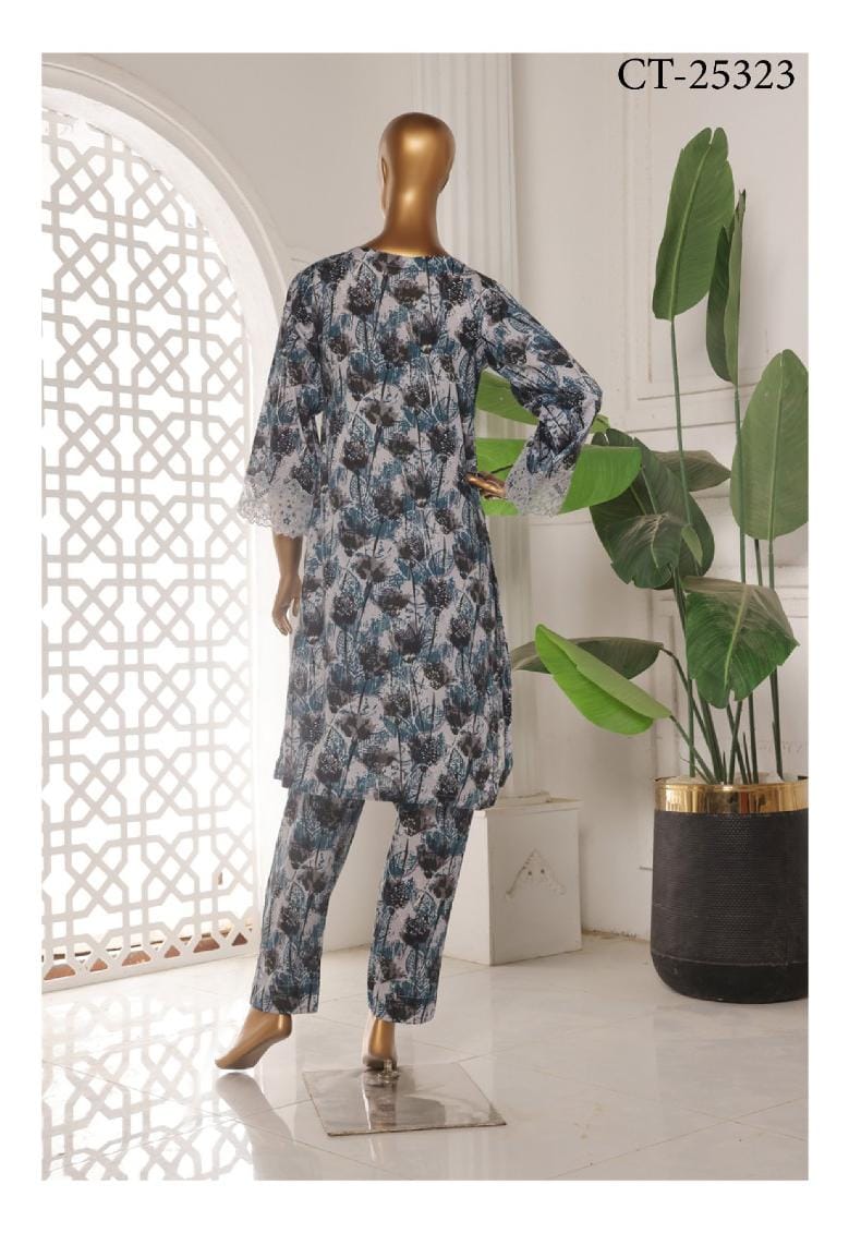 Riwayat | Stitch 2 PC Embroidered Laser Cut Work Collection