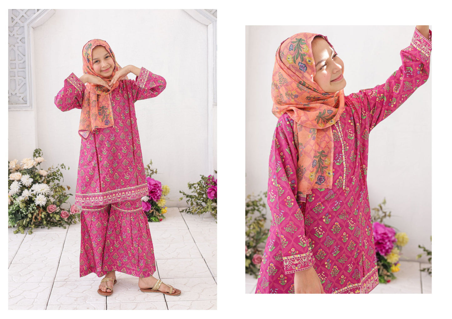 Guriya Suntex Kidz | Stitch 3 Pc Embroidered Lawn – Eid Signature Collection