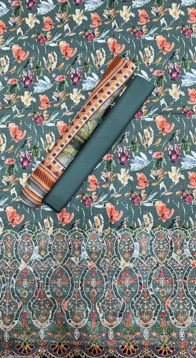 Riwayat | Unstitch 3 Pc Embroidered Lawn Collection With Printed Dupatta