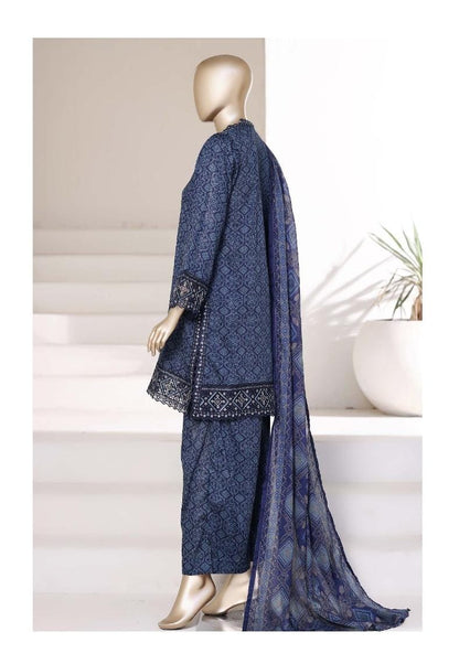 Malika by Sada Bahar | Stitch 3 Pc Embroidered Lawn with Shalwar Collection