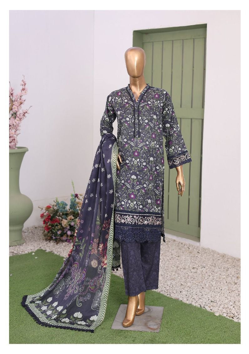 Oswah | Women Stitch 3 Pc Embroidered Lawn Collection