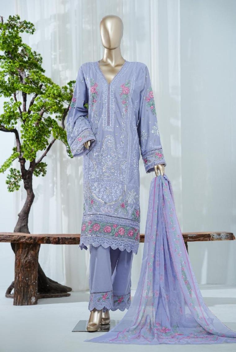 Bin Saeed | Stitched 3 Pc Luxury Embroidered Lawn Collection