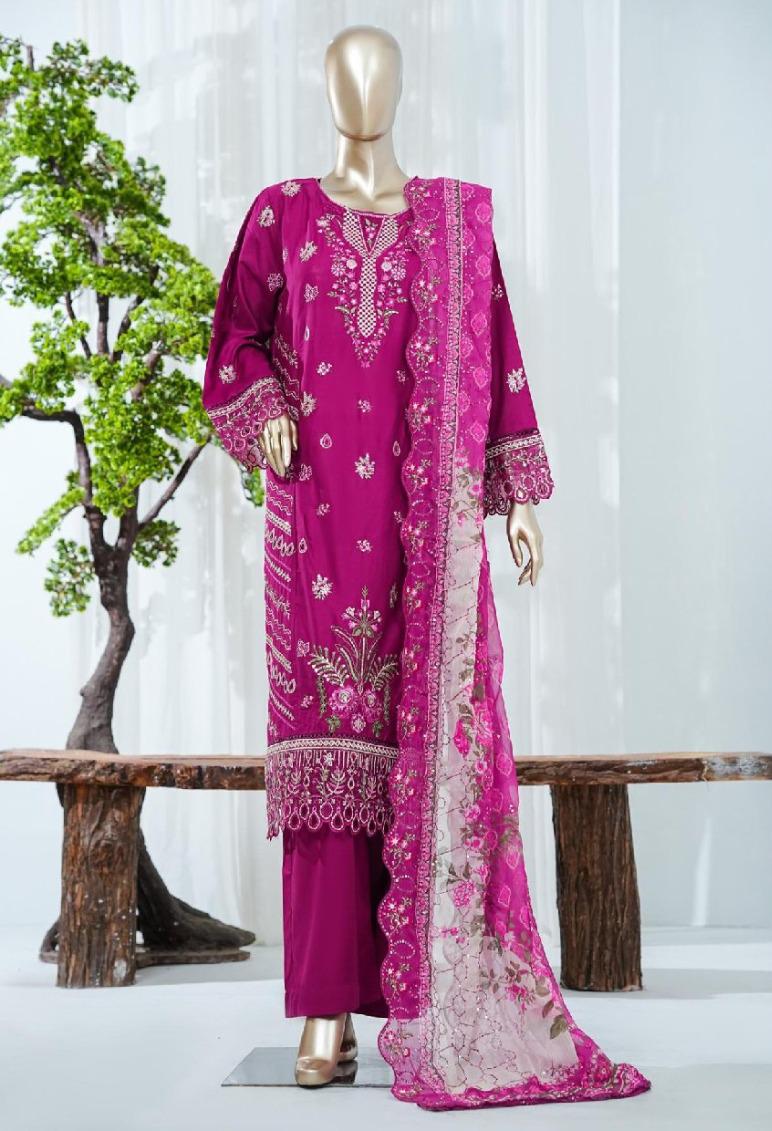 Bin Saeed | Stitched 3 Pc Luxury Embroidered Lawn Collection