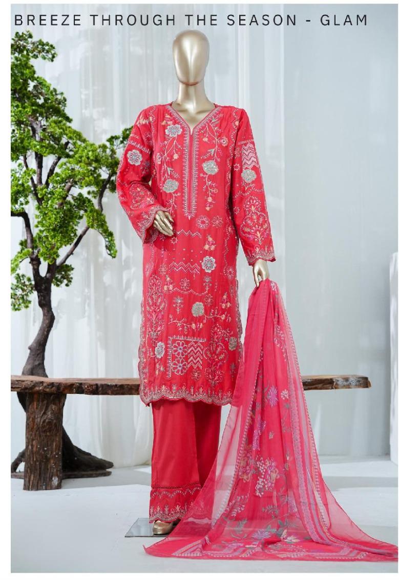 Bin Saeed | Stitched 3 Pc Luxury Embroidered Lawn Collection