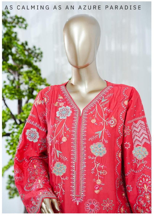 Bin Saeed | Stitched 3 Pc Luxury Embroidered Lawn Collection