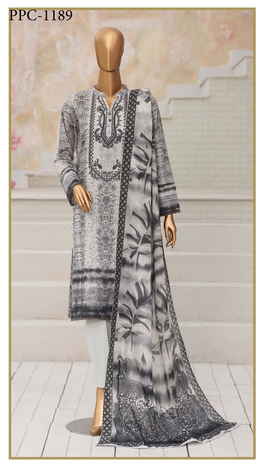 HZ by Platinum | Unstitch 3 Pc Digital Printed Lawn