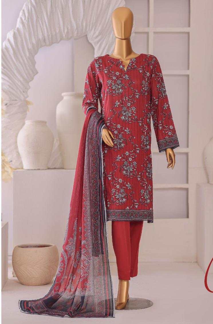 HZ by Platinum | Unstitch 3 Pc Digital Printed Lawn