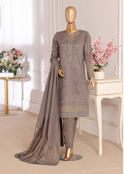 HZ | Unstitch 3 Pc Exclusive Embroidered Jacquard Collection