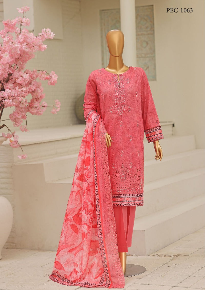 HZ | Premium Unstitch 3 Pc Embroidered Lawn Collection