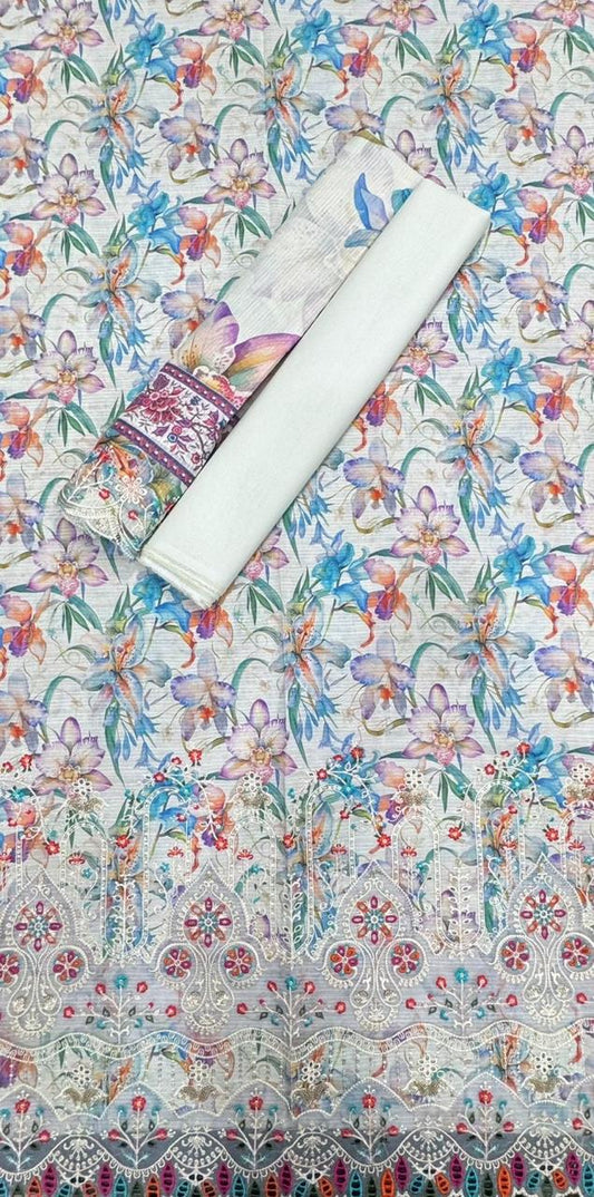 Riwayat | Unstitched 3 Pc Embroidered Lawn Collection