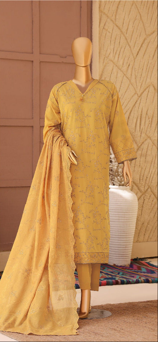Meeras by HZ | Unstitch 3 Pc Dyed Embroidered Lawn Collection