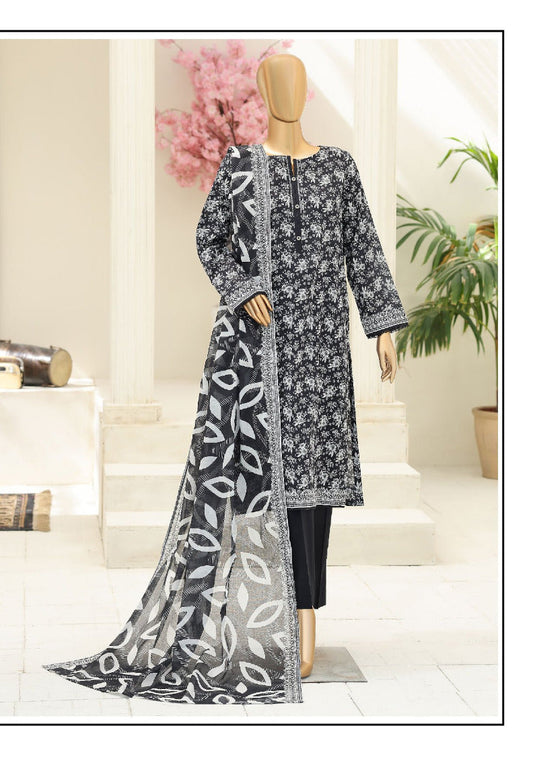 HZ | Summer Unstich 3PC Printed Lawn Collection