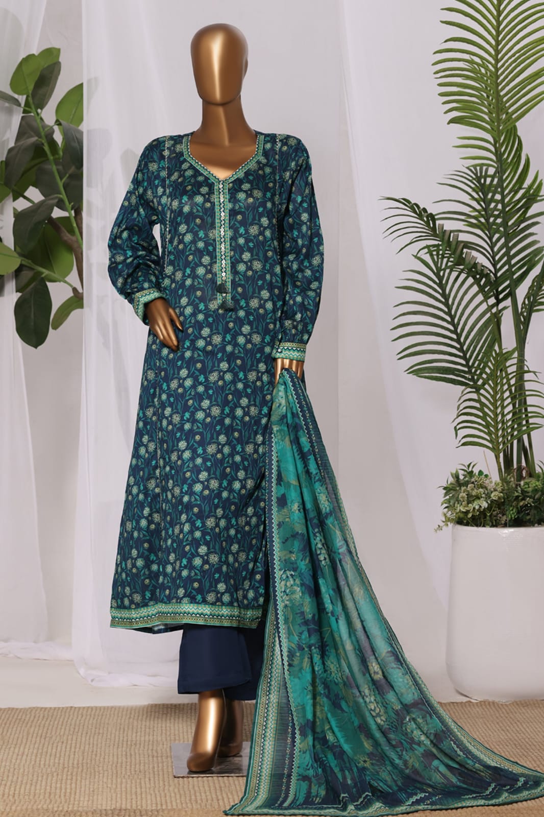 Bin Saeed | Stitch 3 Pc Printed Lawn Frock Collection