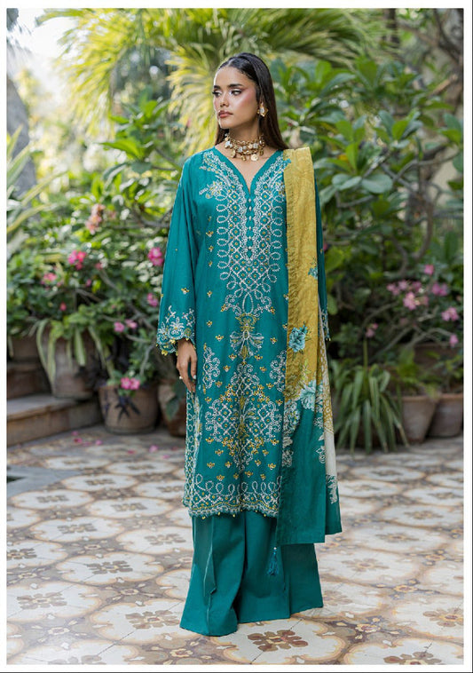 ZELLBURY | Unstitched 3 Piece Embroidered Chikankari Collection