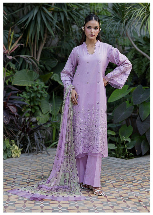 ZELLBURY | Unstitched 3 Piece Embroidered Chikankari Collection