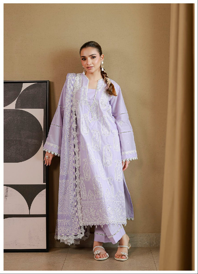 ZELLBURY | Unstitched 3 Piece Embroidered Chikankari Collection