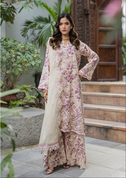 ZELLBURY | Unstitched 3 Piece Embroidered Chikankari Collection