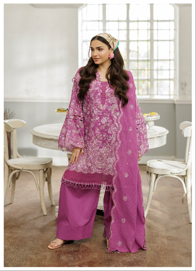 ZELLBURY | Unstitched 3 Piece Embroidered Chikankari Collection