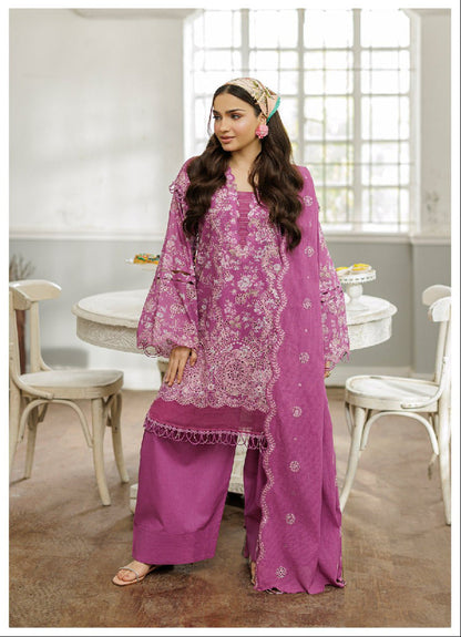 ZELLBURY | Unstitched 3 Piece Embroidered Chikankari Collection