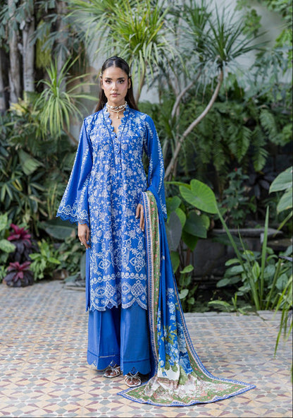 ZELLBURY | Unstitched 3 Piece Embroidered Chikankari Collection
