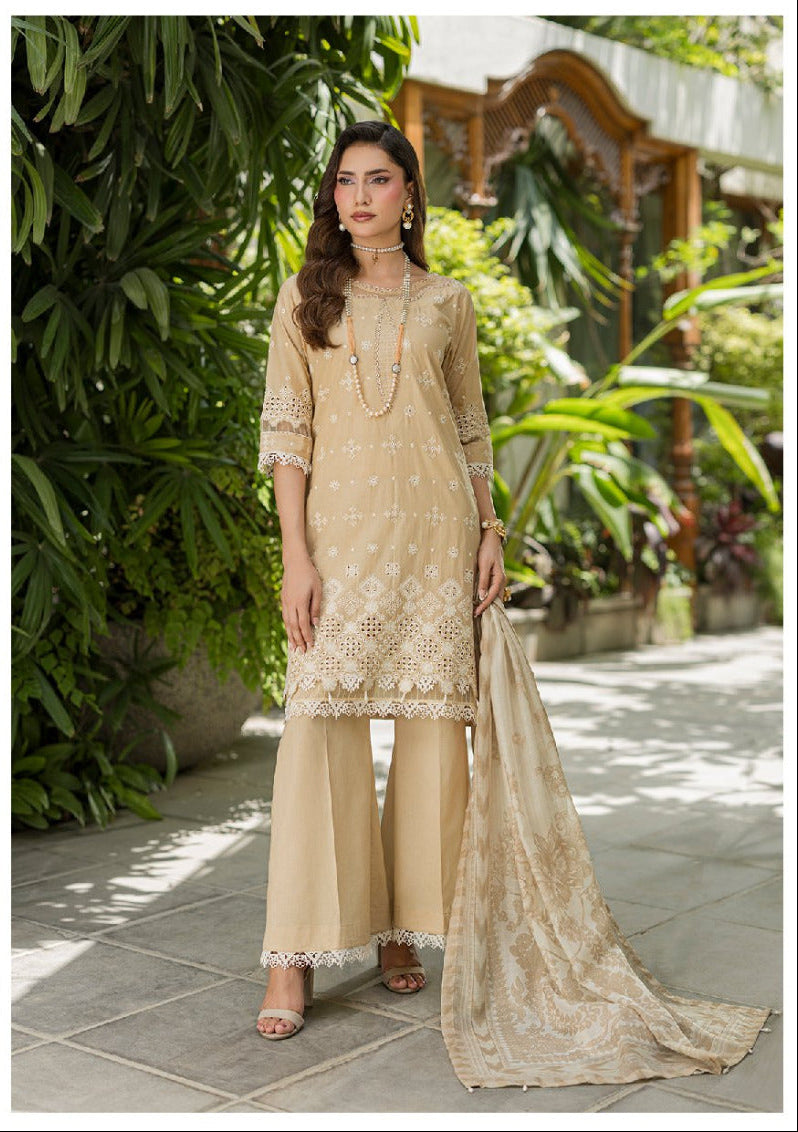 ZELLBURY | Unstitched 3 Piece Embroidered Chikankari Collection