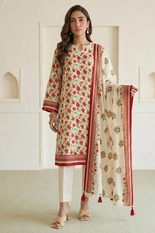 ZELLBURY | Unstitched 3 Pc Printed Lawn Collection