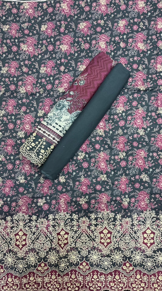 BIN SAEED | Unstitched Embroidered 3 Pc Lawn Collection