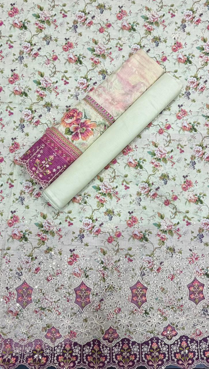 BIN SAEED | Unstitched Embroidered 3 Pc Lawn Collection