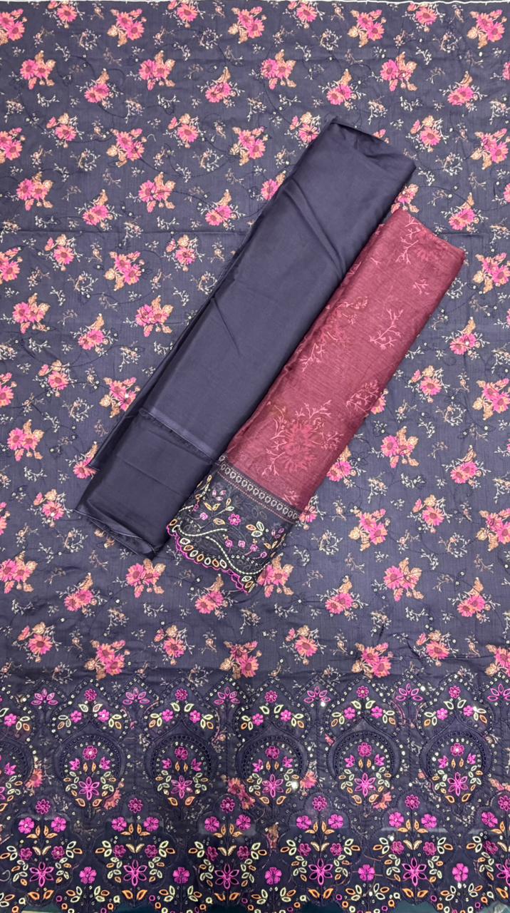 BIN SAEED | Unstitched Embroidered 3 Pc Lawn Collection