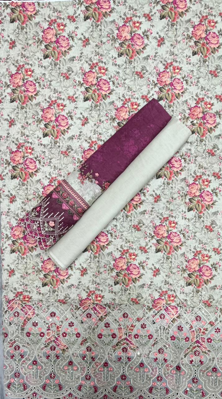 BIN SAEED | Unstitched Embroidered 3 Pc Lawn Collection