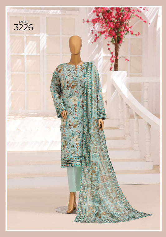 HZ | Unstitched 3PC Floral Printed Lawn Collection