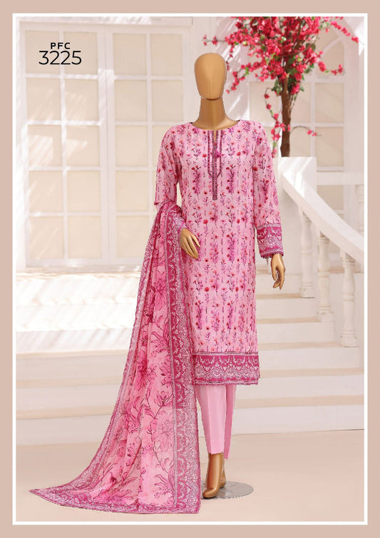 HZ | Unstitched 3PC Floral Printed Lawn Collection