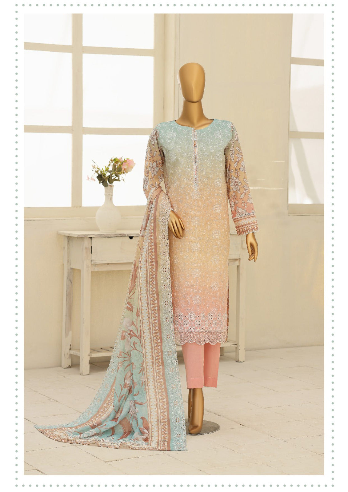 HZ | Premium Eid Edit UNSTITCH 3 Piece Embroidered Lawn Collection