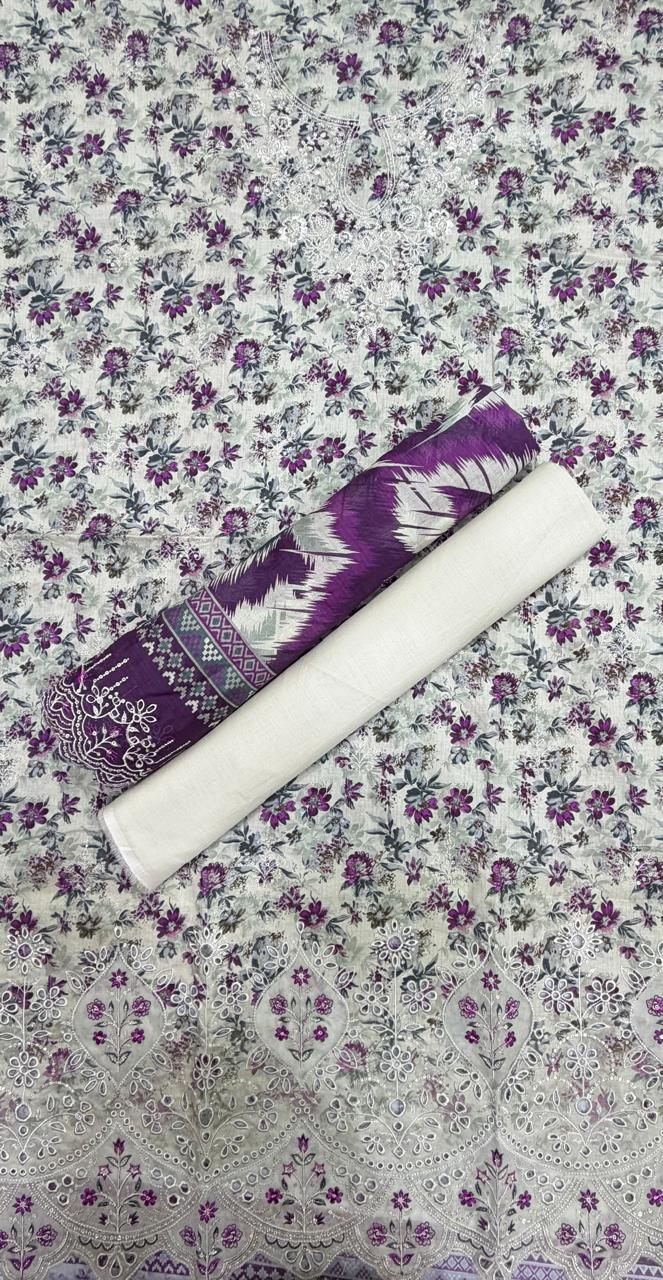 BIN SAEED | Unstitched Embroidered 3 Pc Lawn Collection