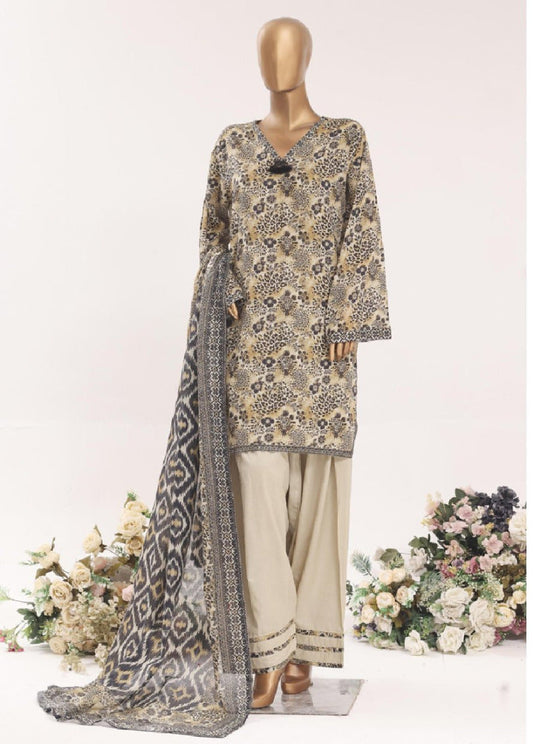 BIN SAEED 3 Piece Printed Farshi Lawn Collection – Premium Summer Lawn Suit for Women | Barerah Fabrics