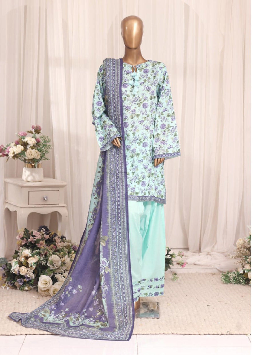 BIN SAEED 3 Piece Printed Farshi Lawn Collection – Premium Summer Lawn Suit for Women | Barerah Fabrics